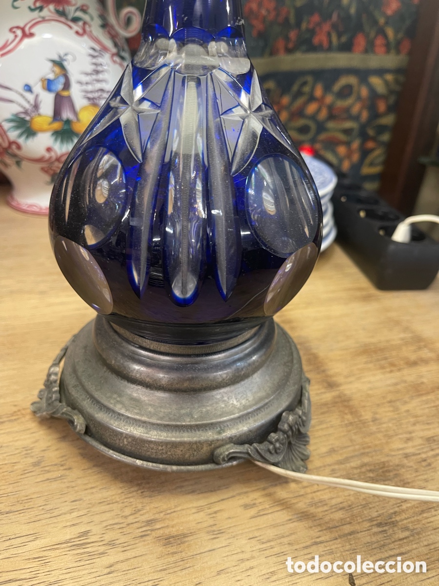 Antig&uuml;edades: L&aacute;mpara de cristal de bohemia - Foto 4