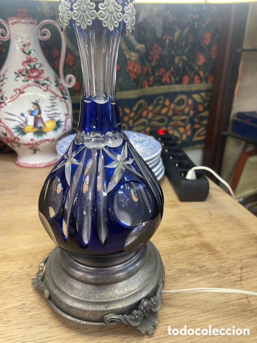 Antig&uuml;edades: L&aacute;mpara de cristal de bohemia - Foto 7