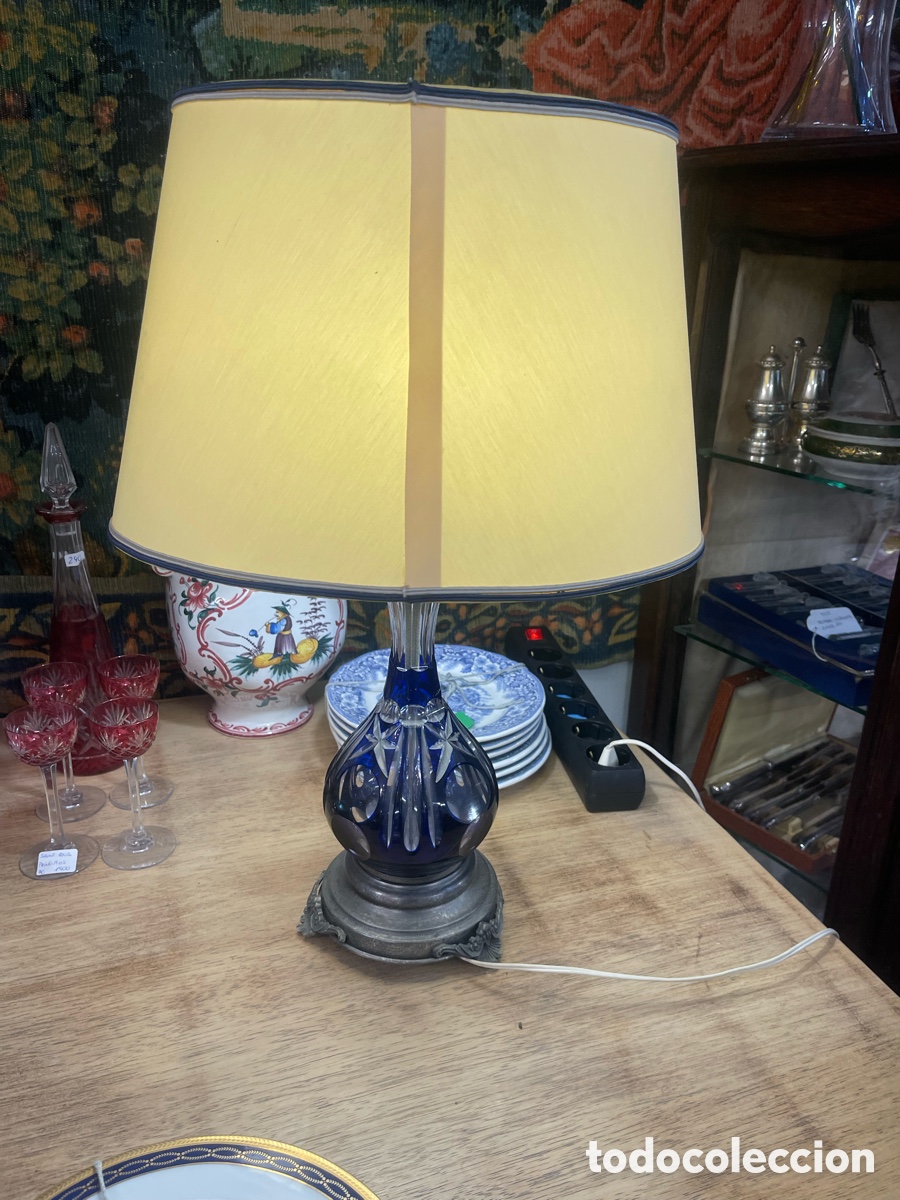 Antig&uuml;edades: L&aacute;mpara de cristal de bohemia - Foto 1