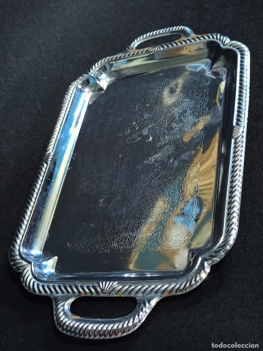 Antig&uuml;edades: bandeja metal grabada
