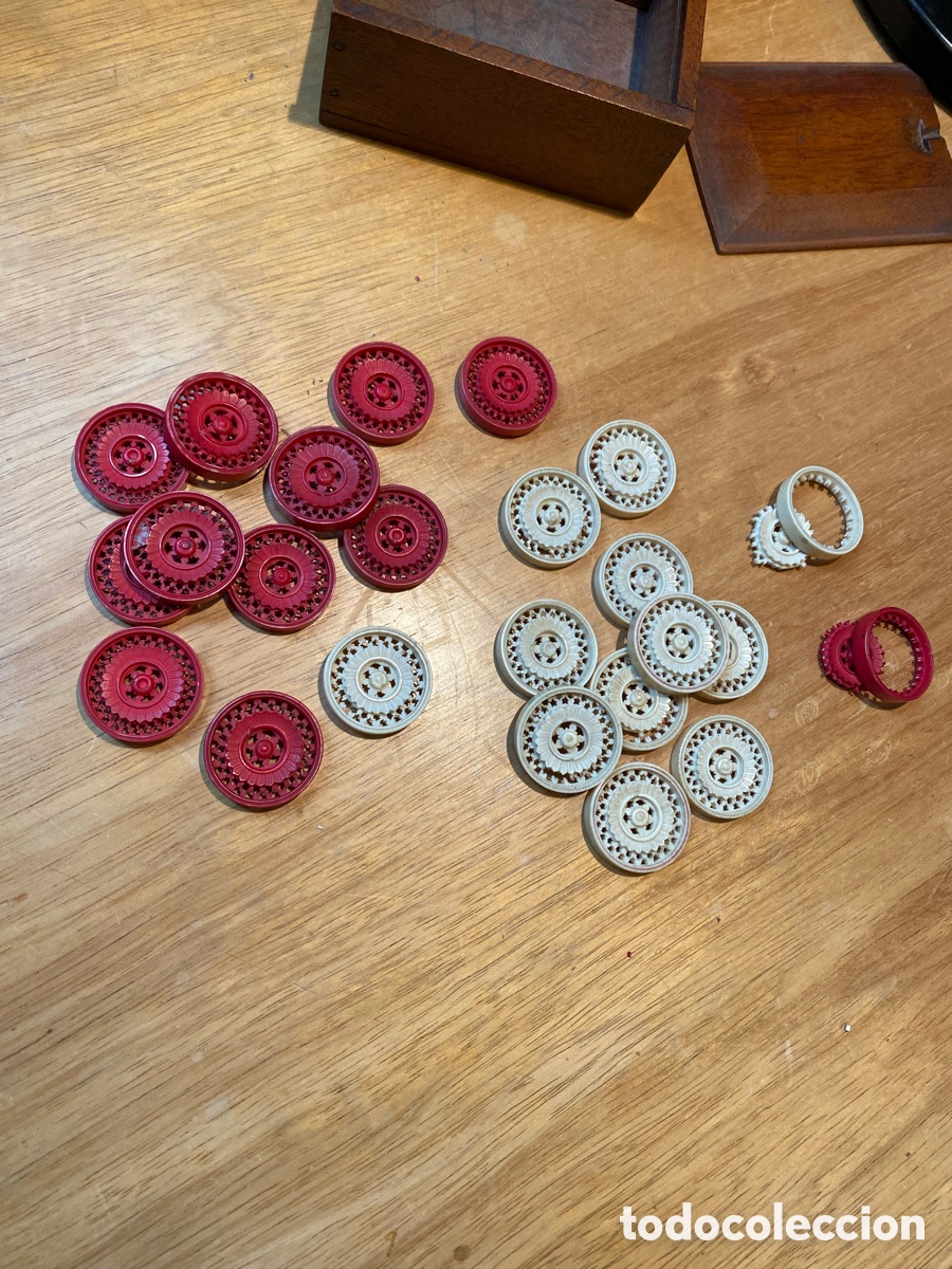 Antig&uuml;edades: Juego de damas en hueso - Foto 3