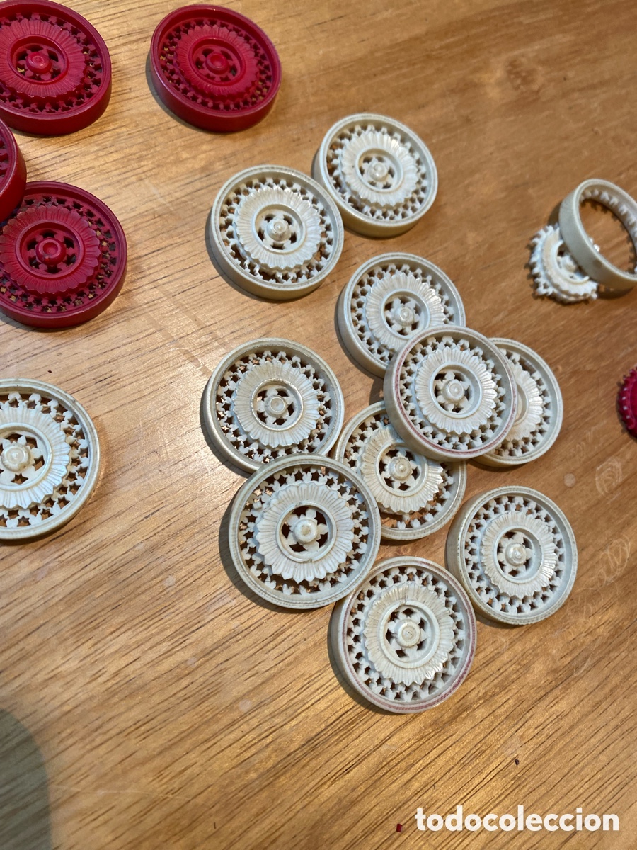 Antig&uuml;edades: Juego de damas en hueso - Foto 4