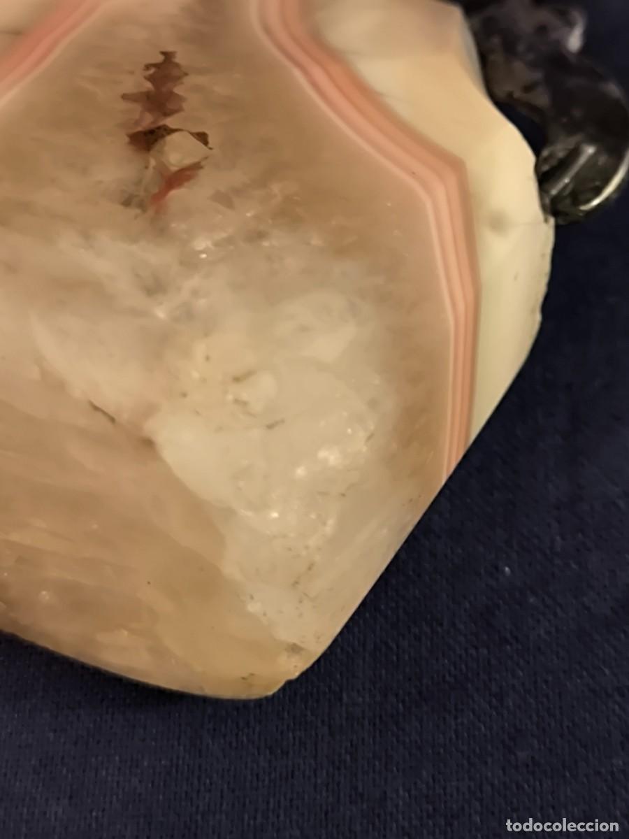 Antig&uuml;edades: CRUZ REALIZADA EN PLATA CON BASE DE CUARZO - Foto 17