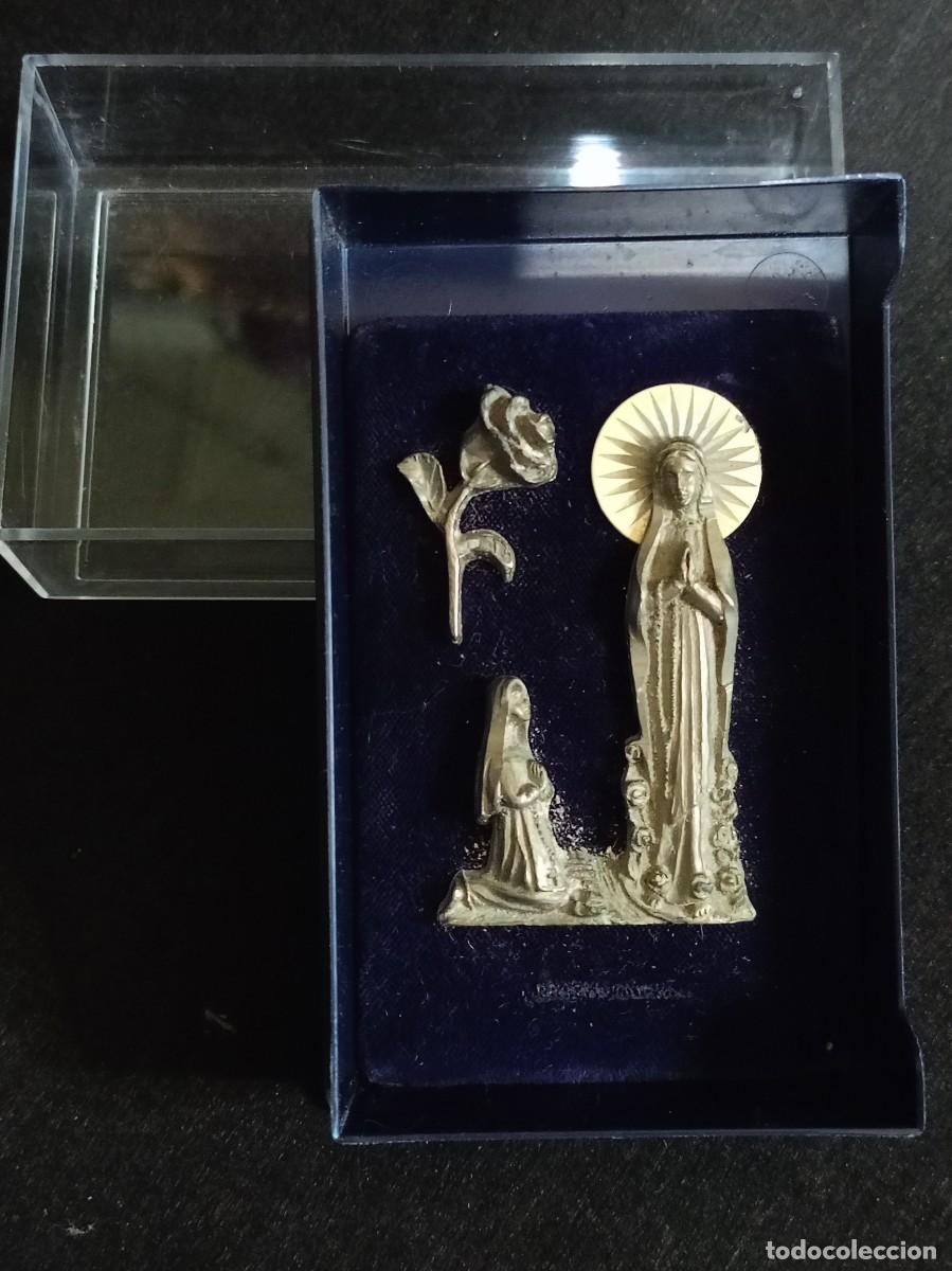 Antig&uuml;edades: cajita con virgen de LOURDES - Foto 1