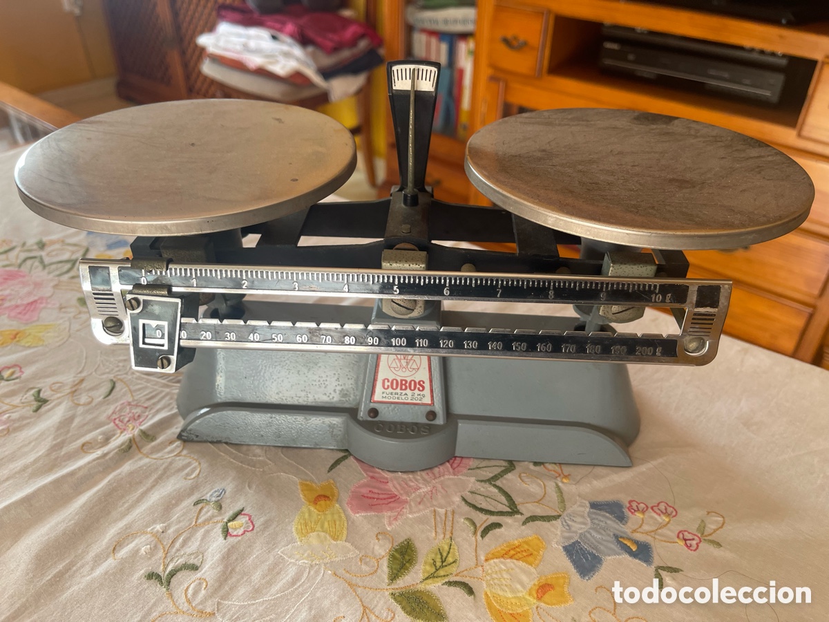 Antiques: BALANZA COBOS 2 KILOS