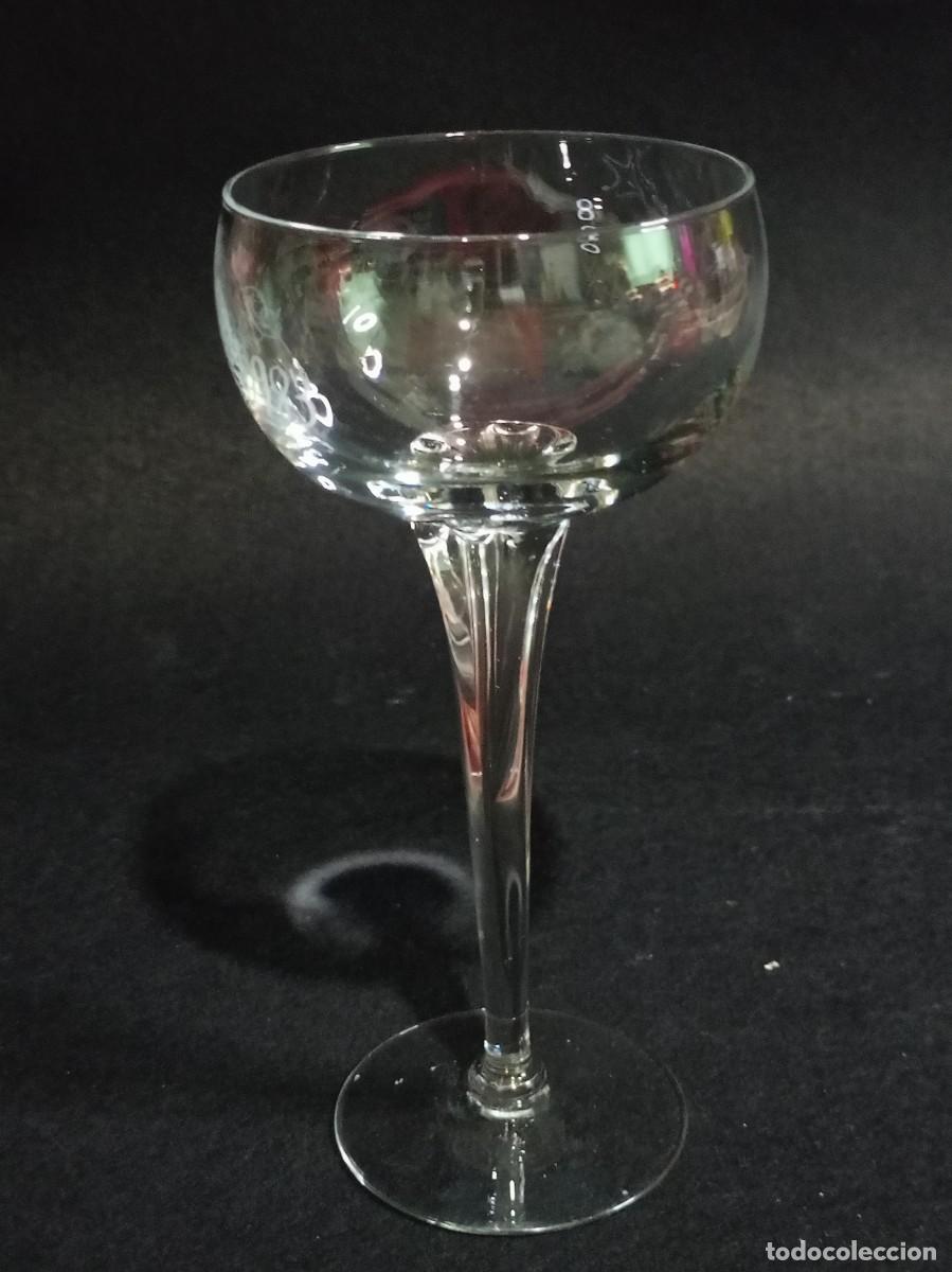 Antig&uuml;edades: copa de 22cm. de cristal 1983 - Foto 1