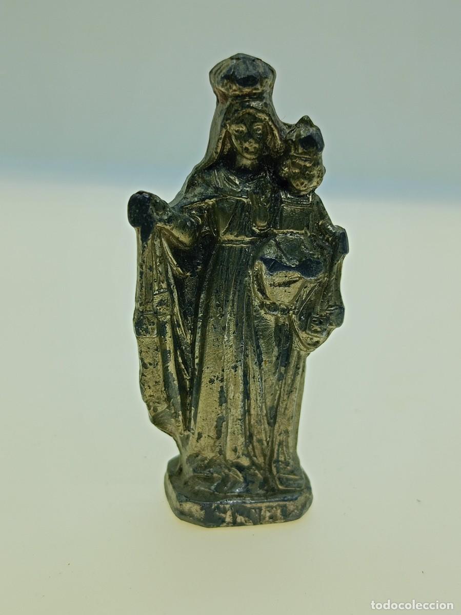 Antig&uuml;edades: figura religiosa de metal - Foto 1