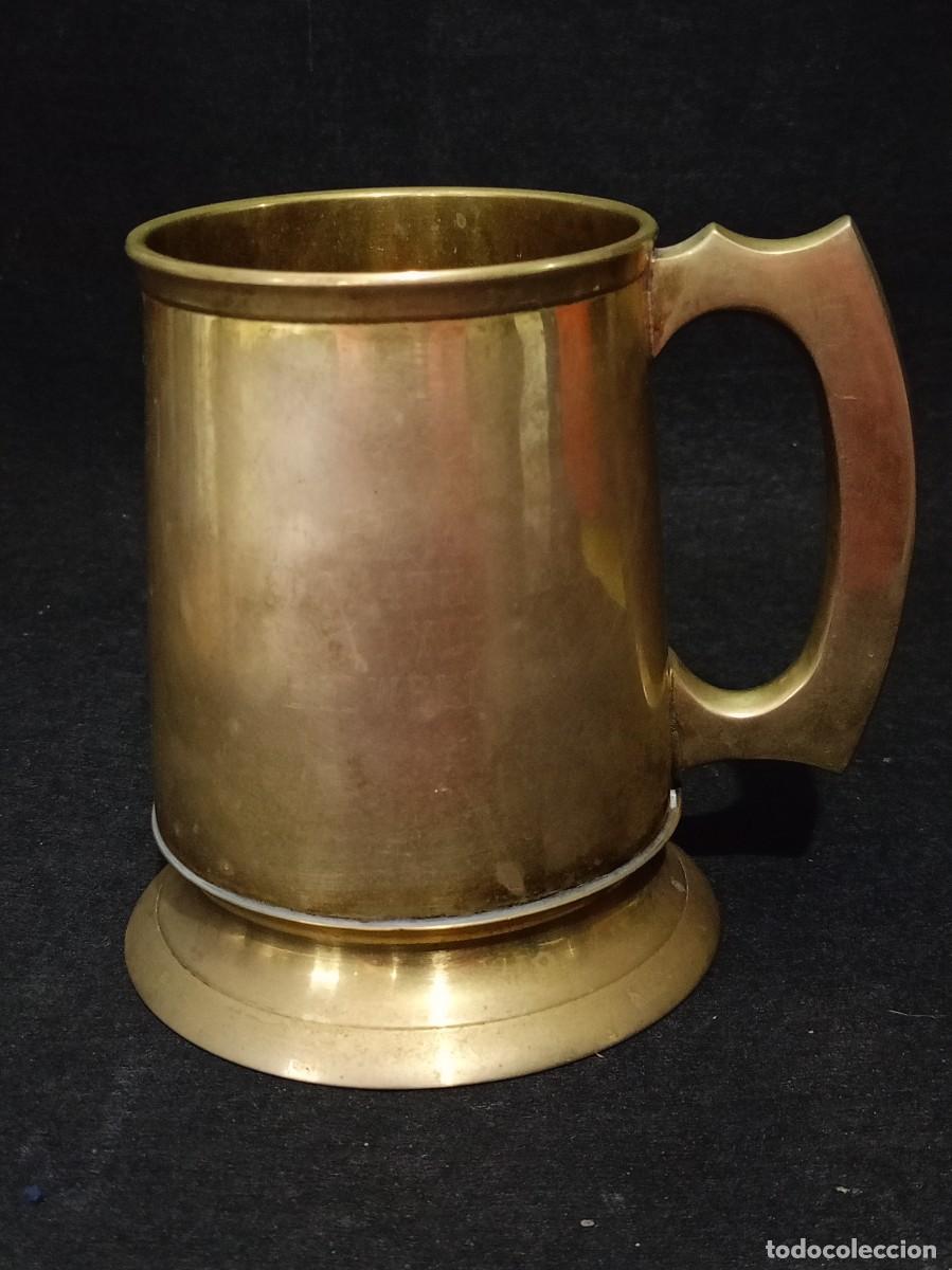 Antig&uuml;edades: jarra de cerveza inglesa 12 cm.