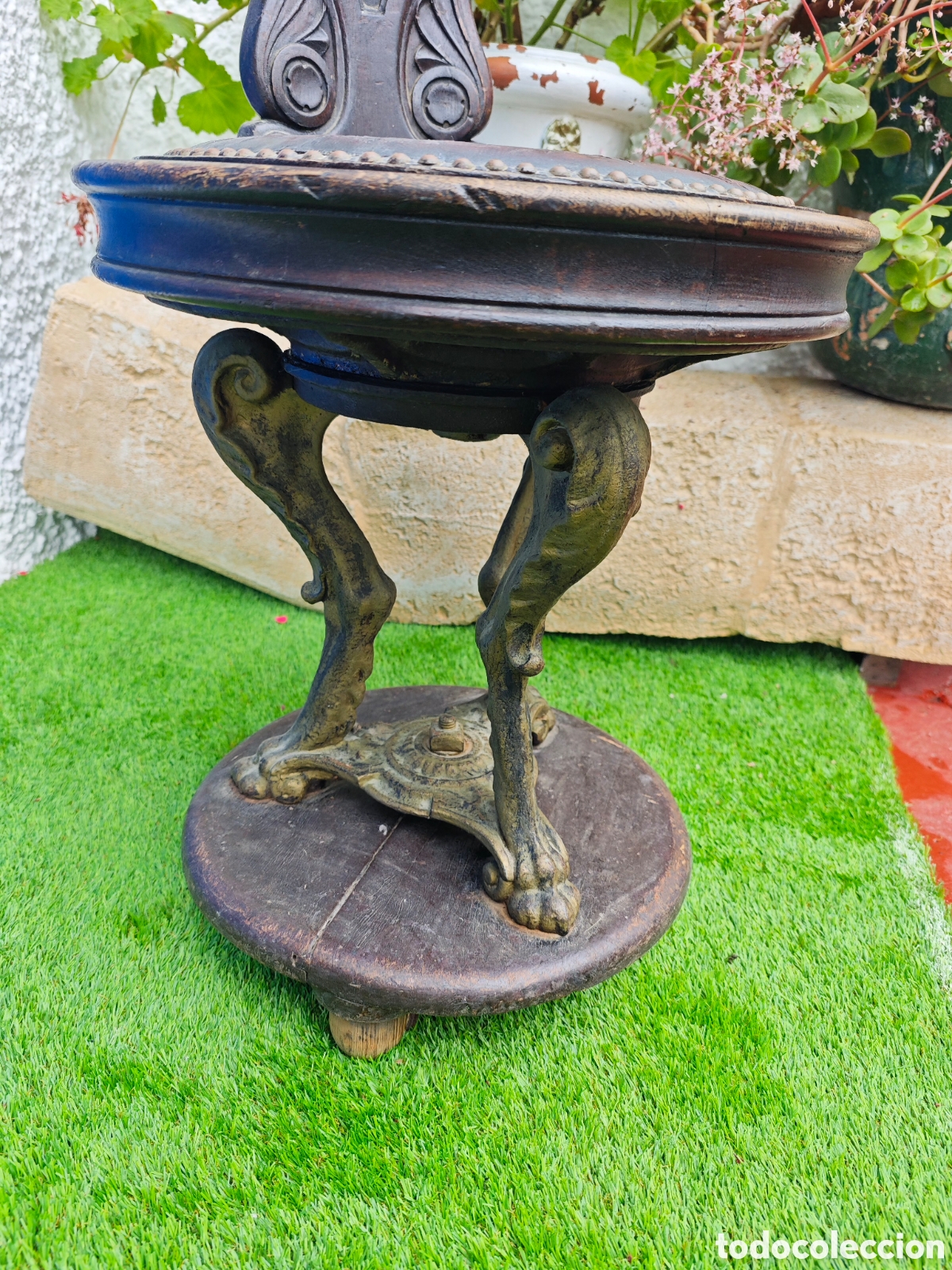 Antig&uuml;edades: Captains chair/ silla de capitan de barco - Foto 3
