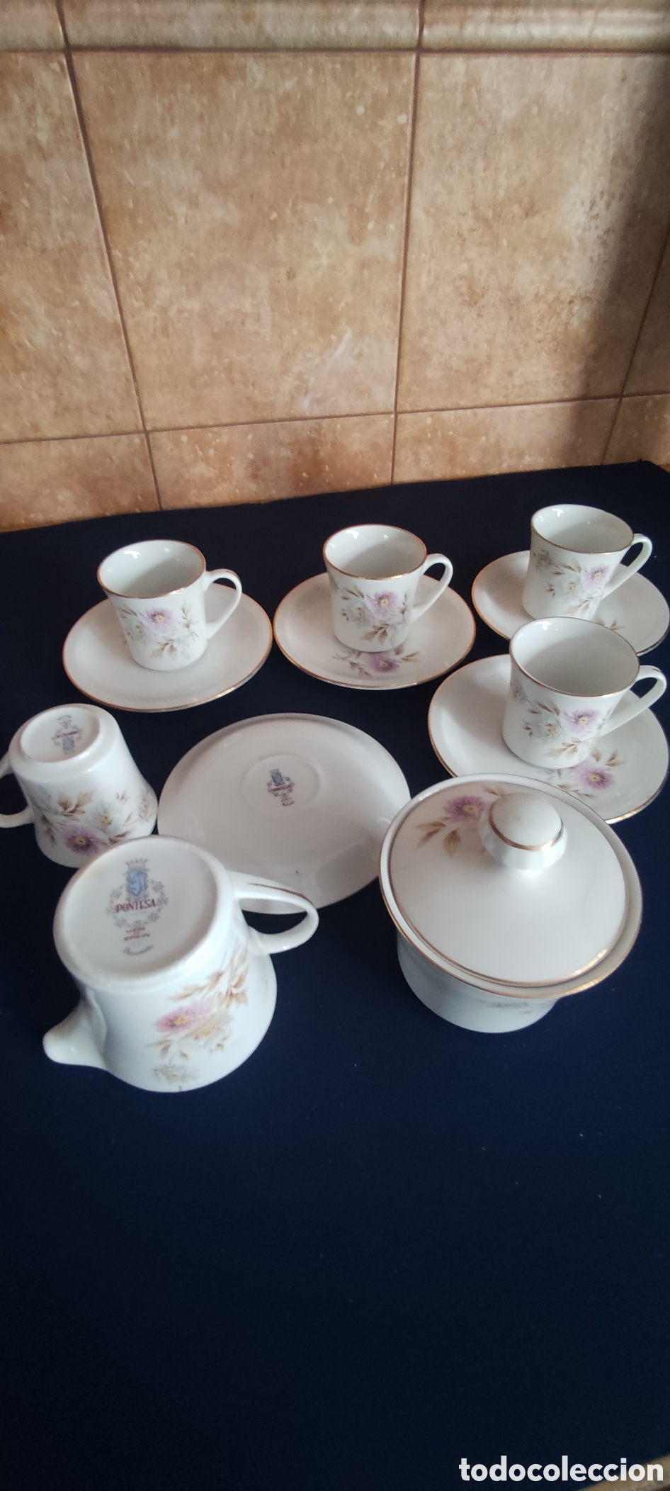 Antig&uuml;edades: Juego de cafe marca Pontesa - Foto 9