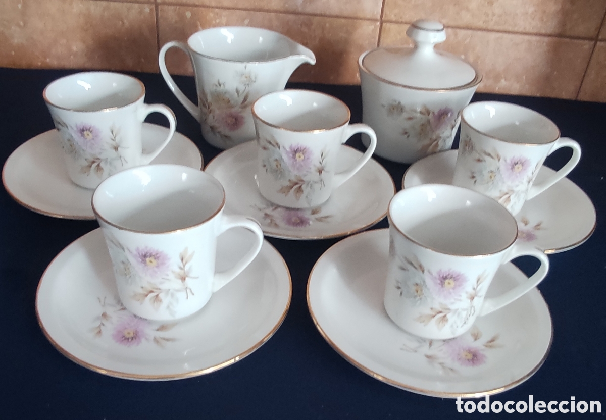 Antig&uuml;edades: Juego de cafe marca Pontesa - Foto 1