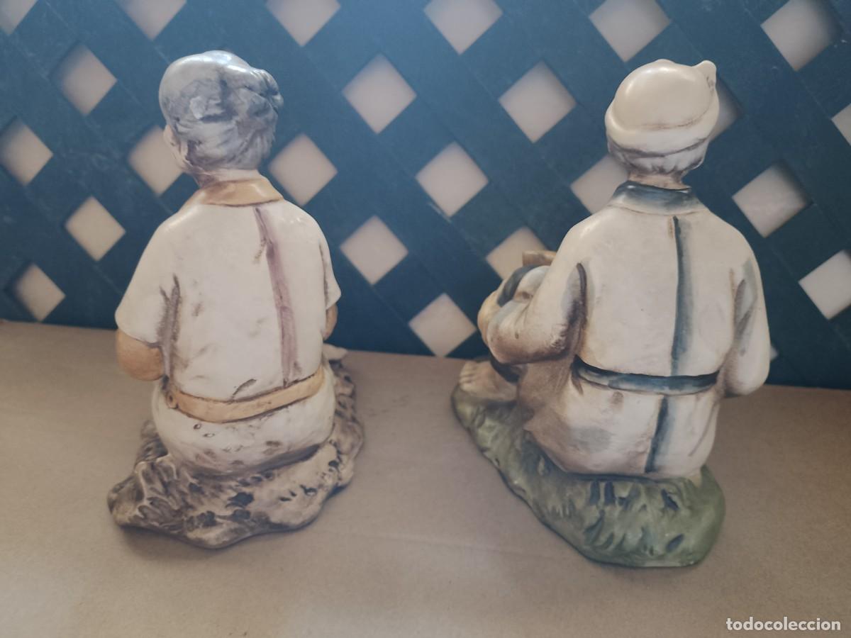Antig&uuml;edades: PAREJA DE FIGURAS JAPONESAS EIHO - Foto 3