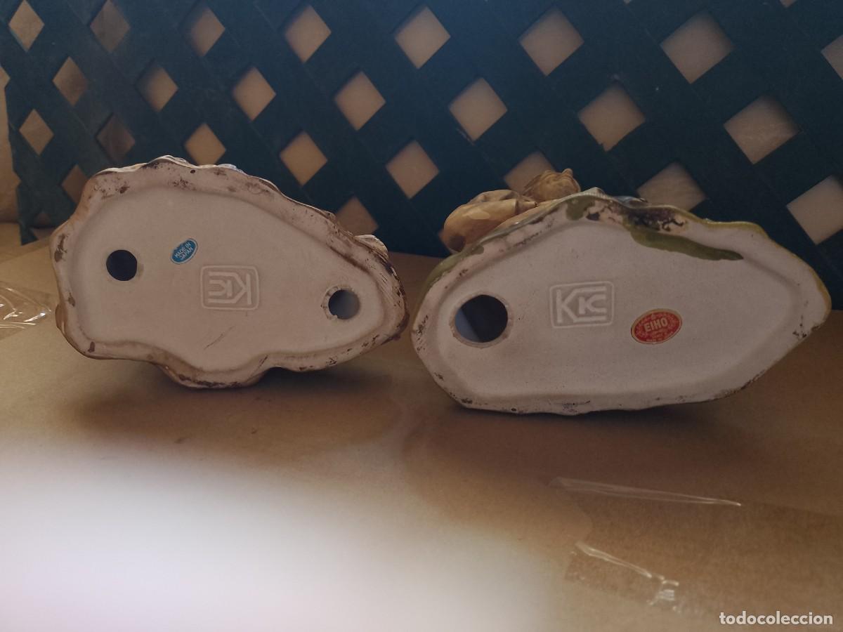 Antig&uuml;edades: PAREJA DE FIGURAS JAPONESAS EIHO - Foto 5