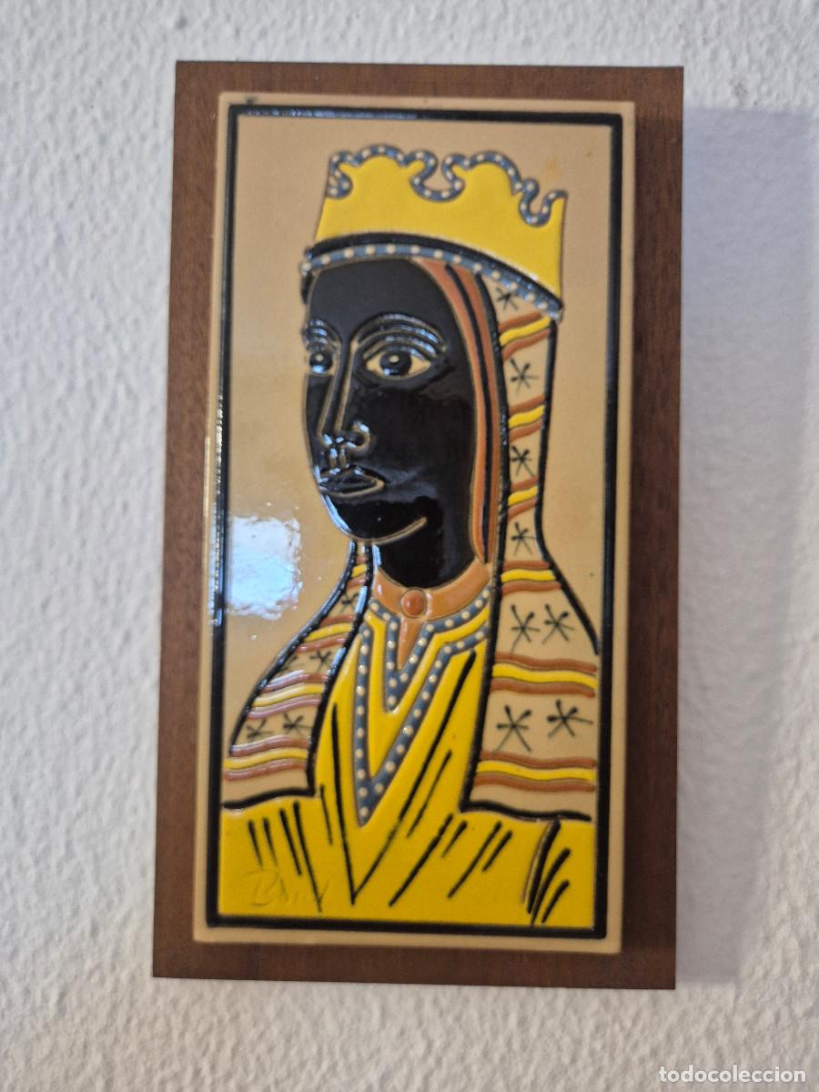 Antig&uuml;edades: AZULEJO VIRGEN DE MONTSERRAT. - Foto 1