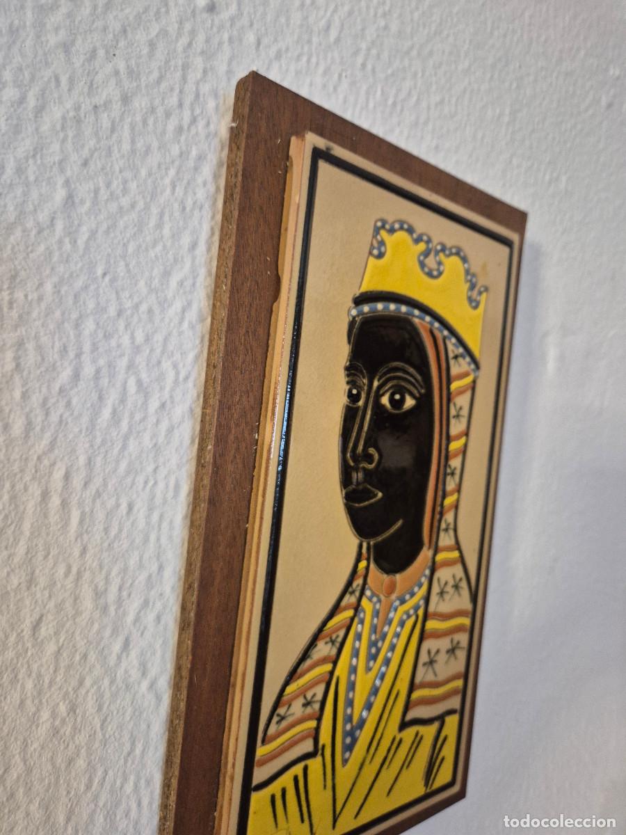 Antig&uuml;edades: AZULEJO VIRGEN DE MONTSERRAT. - Foto 2