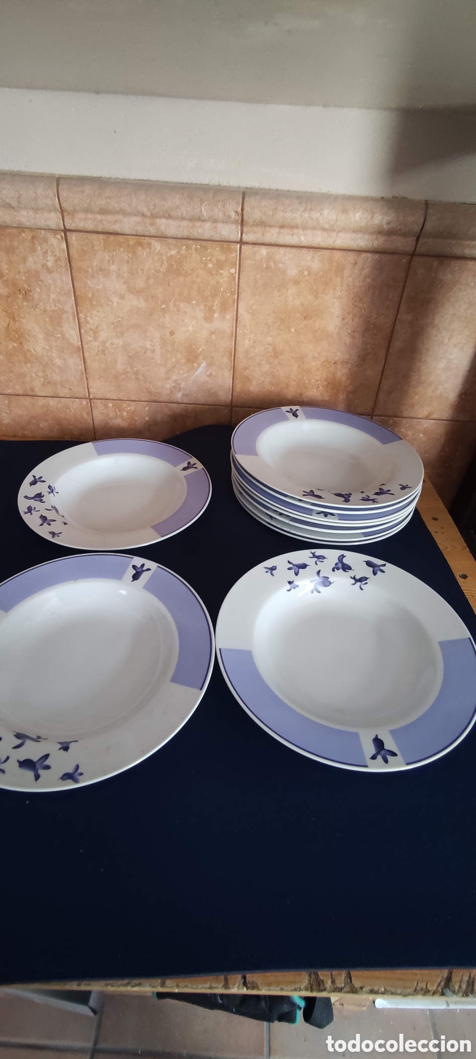 Antig&uuml;edades: Conjunto 10 platos porcelana - Foto 6