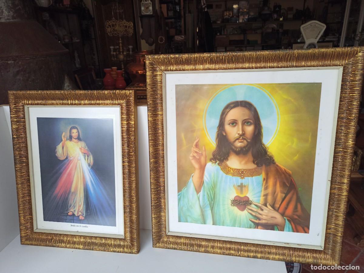 Antig&uuml;edades: Pareja de cuadros religiosos - Foto 1