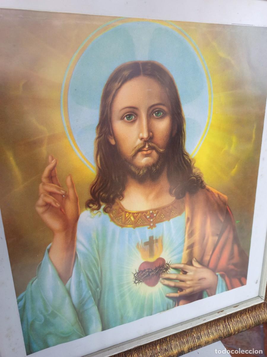 Antig&uuml;edades: Pareja de cuadros religiosos - Foto 2