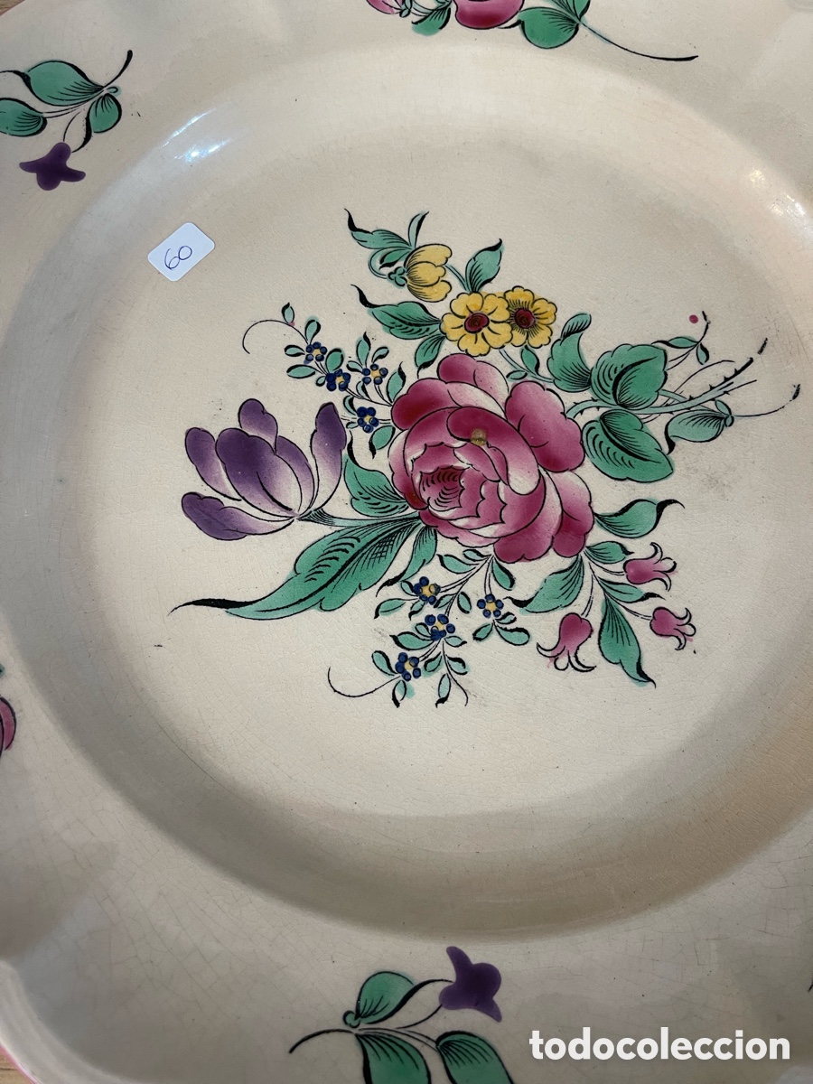 Antig&uuml;edades: Gran plato de servir Luneville - Foto 2