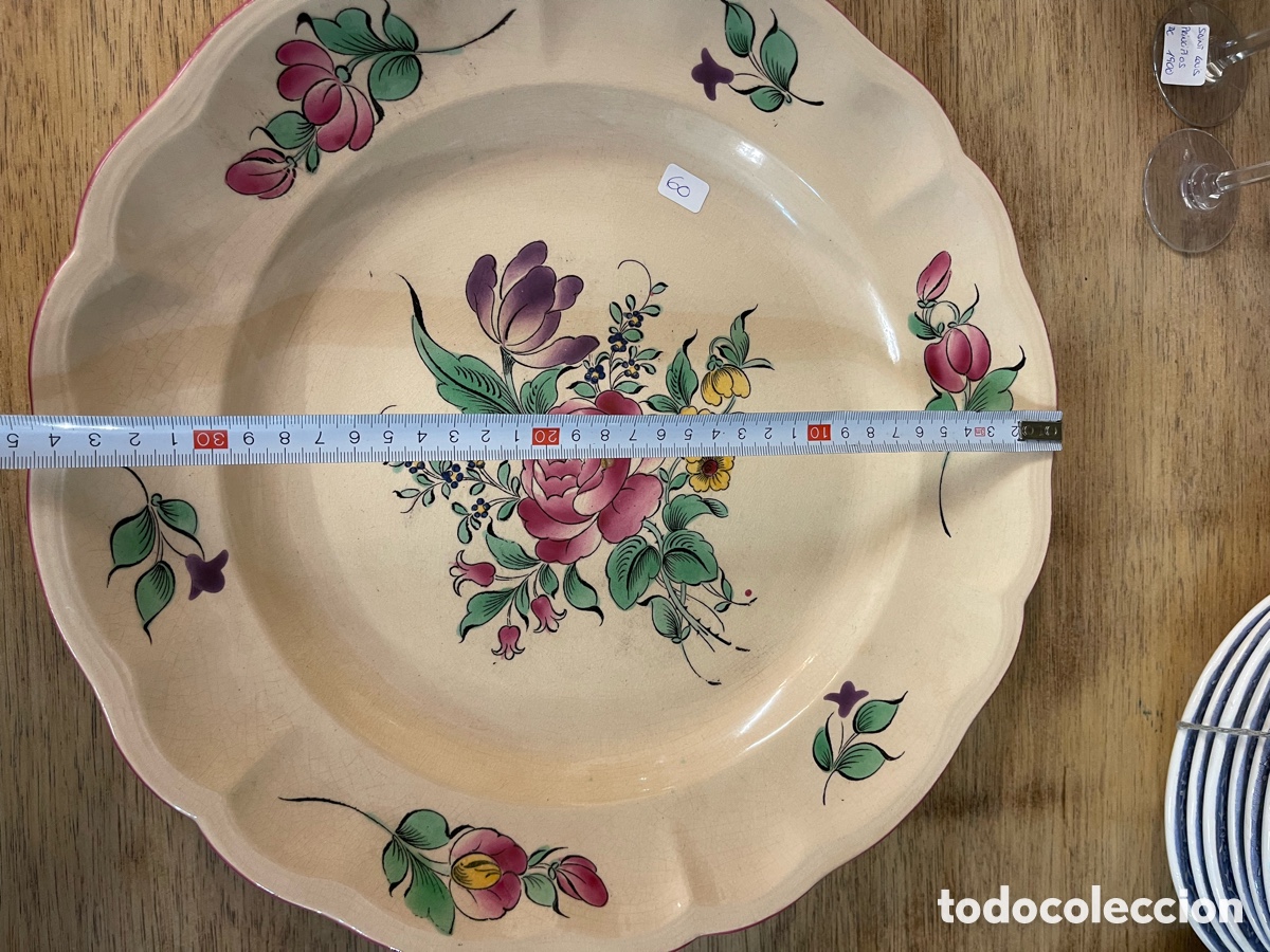 Antig&uuml;edades: Gran plato de servir Luneville - Foto 5