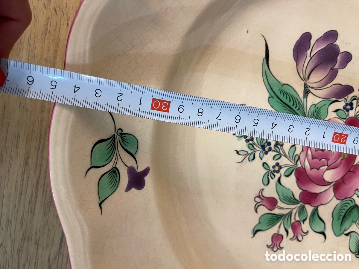 Antig&uuml;edades: Gran plato de servir Luneville - Foto 6