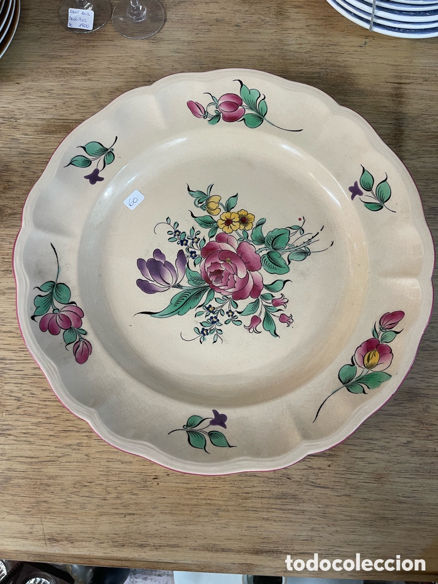 Antig&uuml;edades: Gran plato de servir Luneville - Foto 1