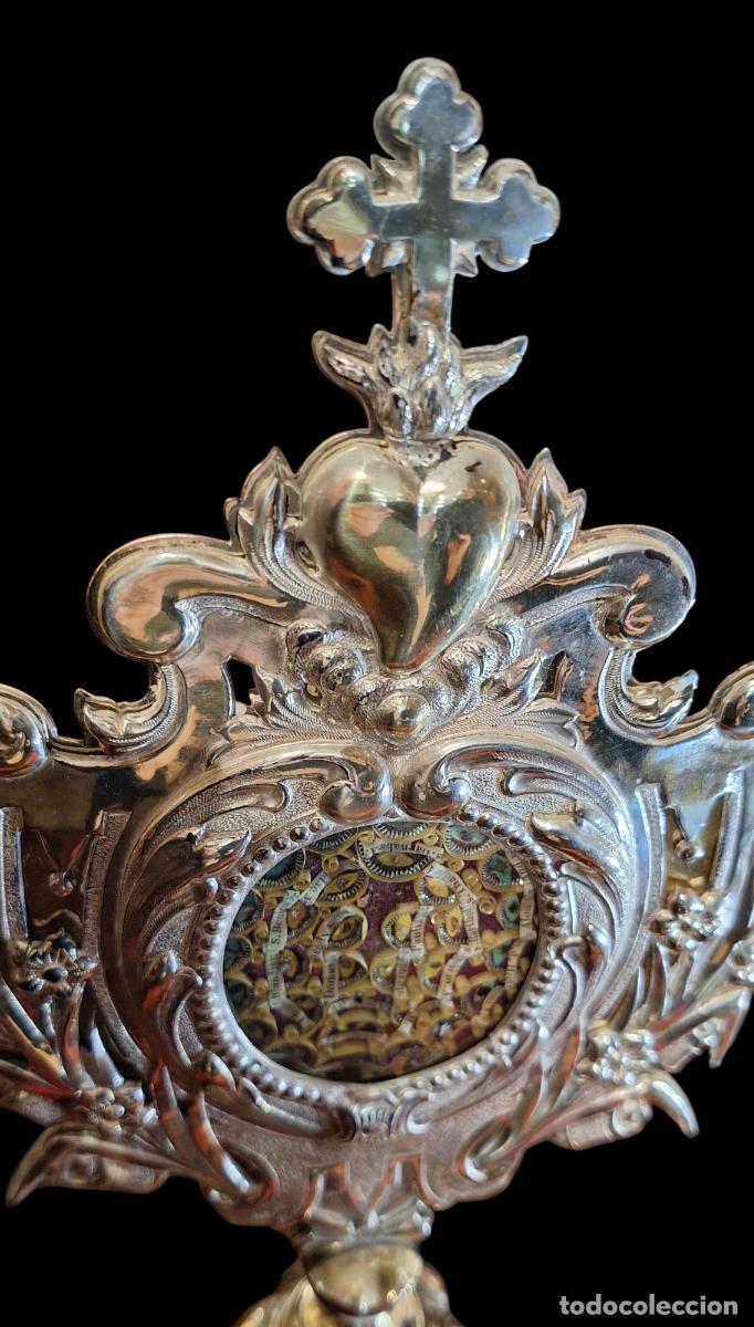 Antig&uuml;edades: Antiguo Relicario Tipo Custodia - Foto 6