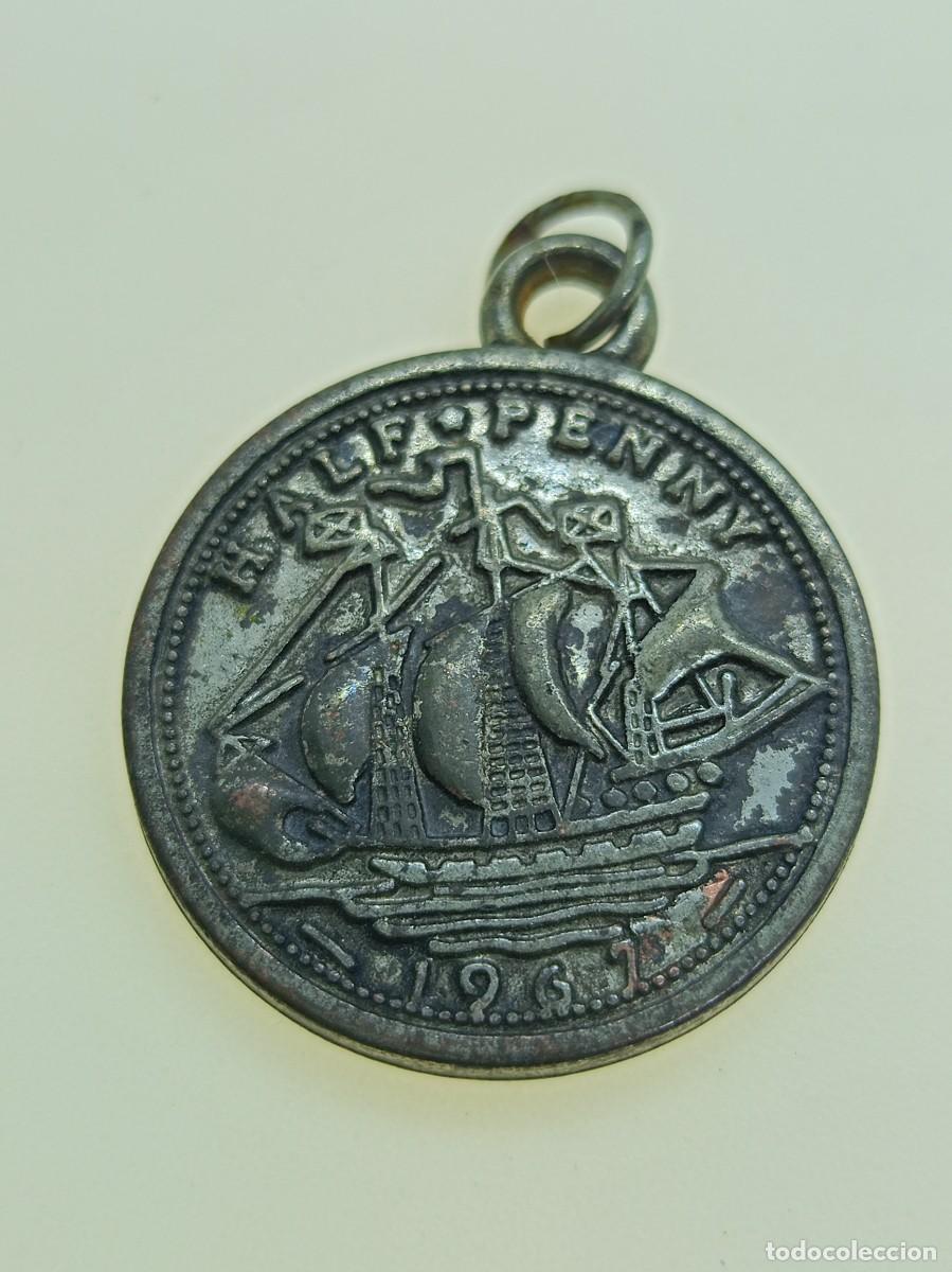 Antig&uuml;edades: medalla centavo ISABEL II