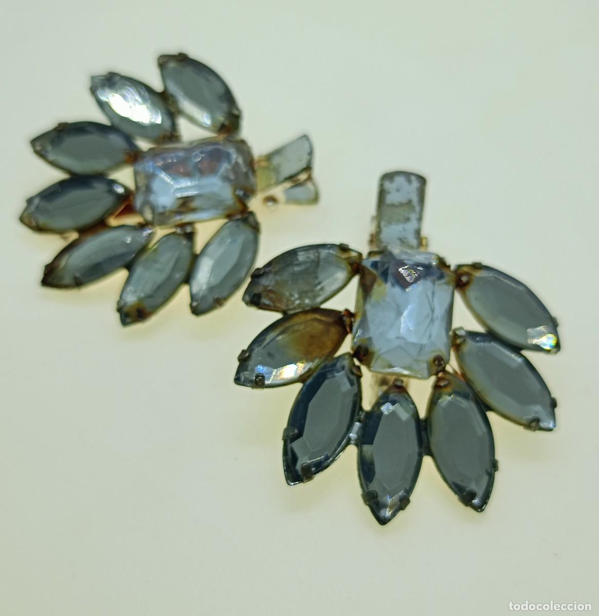 Antig&uuml;edades: pinzas cristal austriaco 5cm. - Foto 1