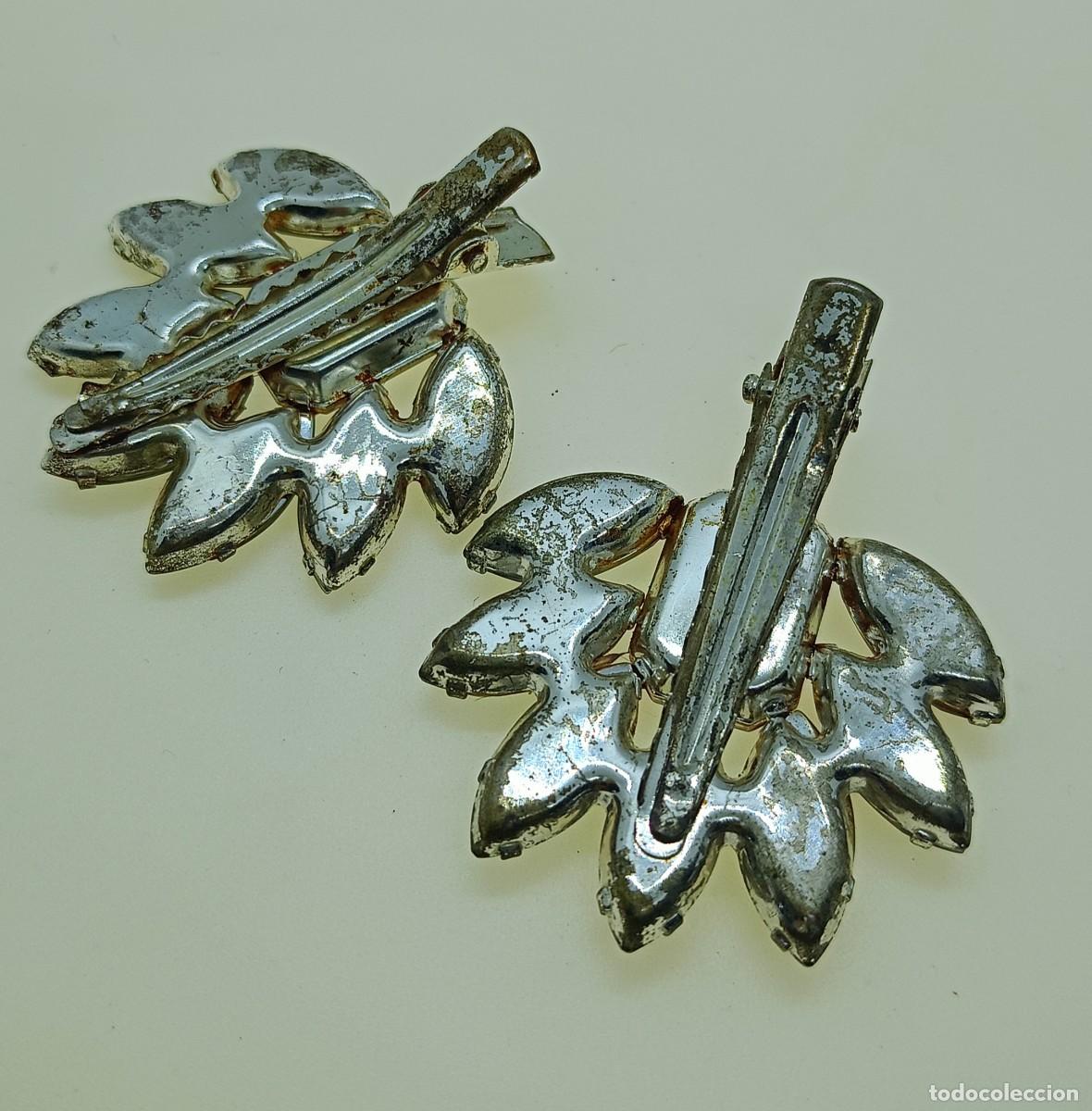 Antig&uuml;edades: pinzas cristal austriaco 5cm. - Foto 2