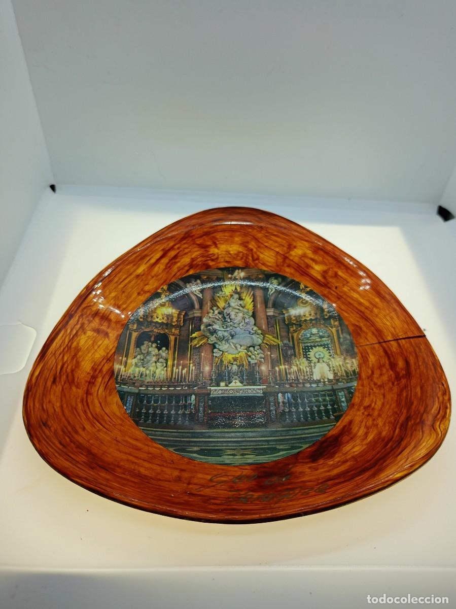 Antiguidades: plato de plastico virgen del pilar