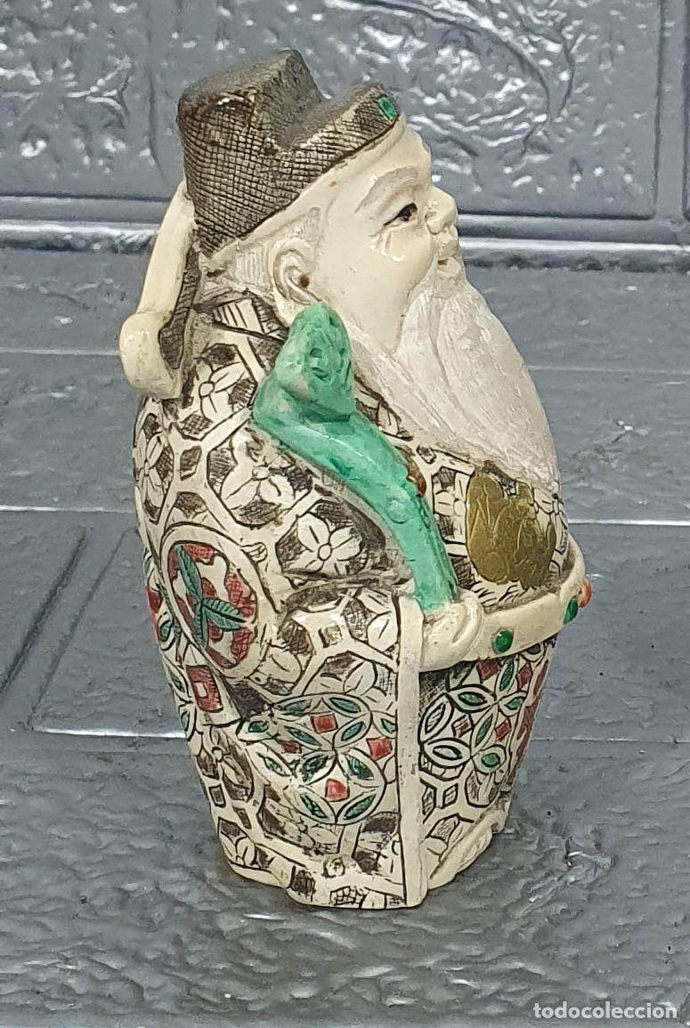 Antig&uuml;edades: Figura china en marmolina - Foto 5