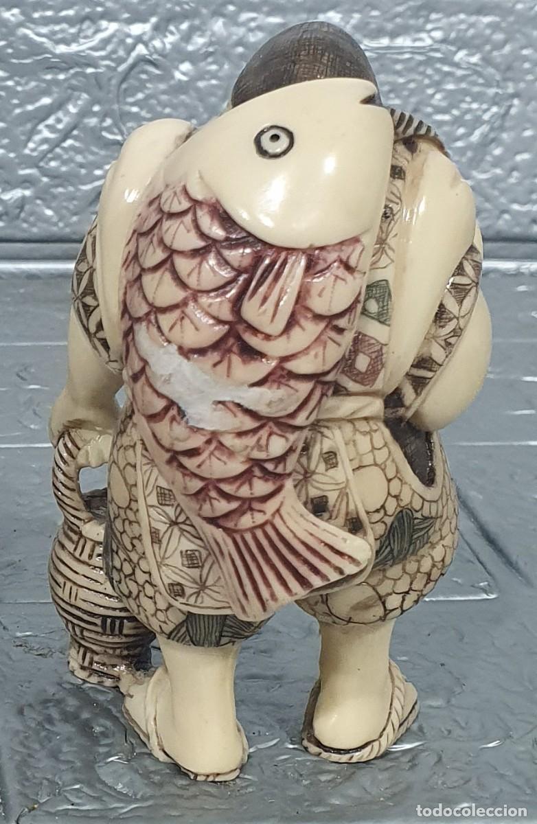 Antig&uuml;edades: Figura china en marmolina - Foto 3