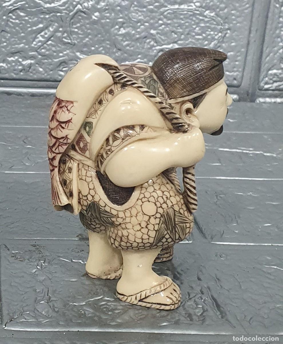 Antig&uuml;edades: Figura china en marmolina - Foto 5
