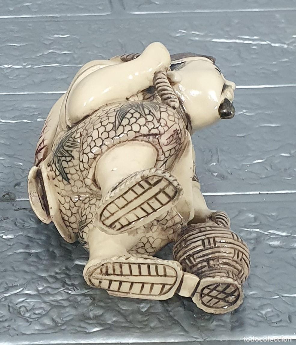 Antig&uuml;edades: Figura china en marmolina - Foto 6
