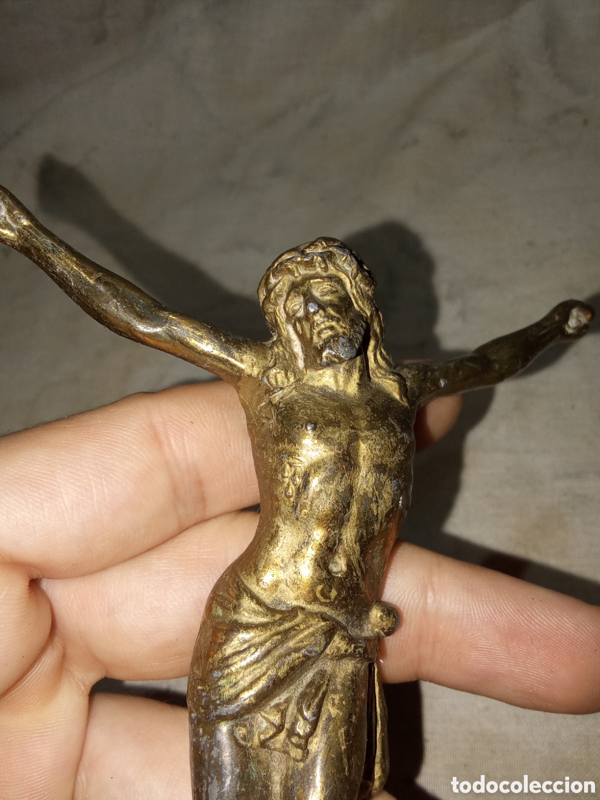Antig&uuml;edades: BONITO CRISTO CRUCIFICADO EN BRONCE - Foto 2
