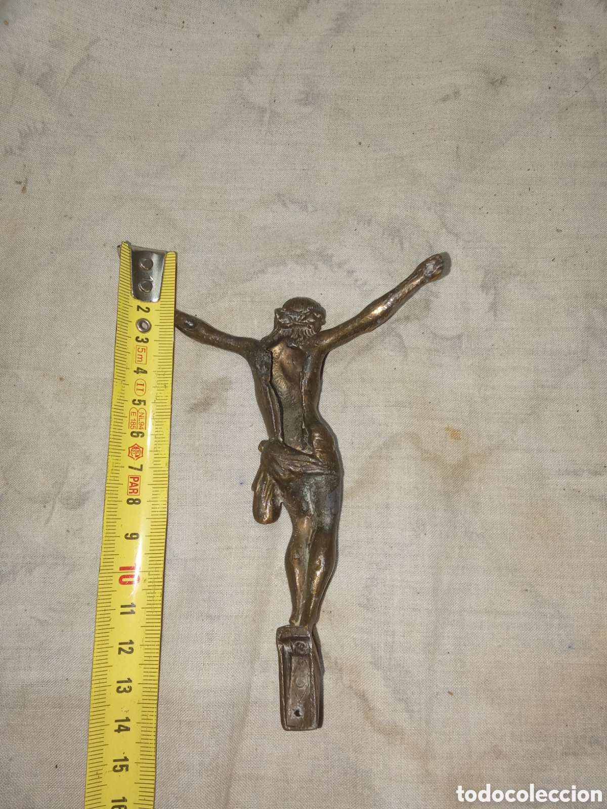 Antig&uuml;edades: BONITO CRISTO CRUCIFICADO EN BRONCE - Foto 3