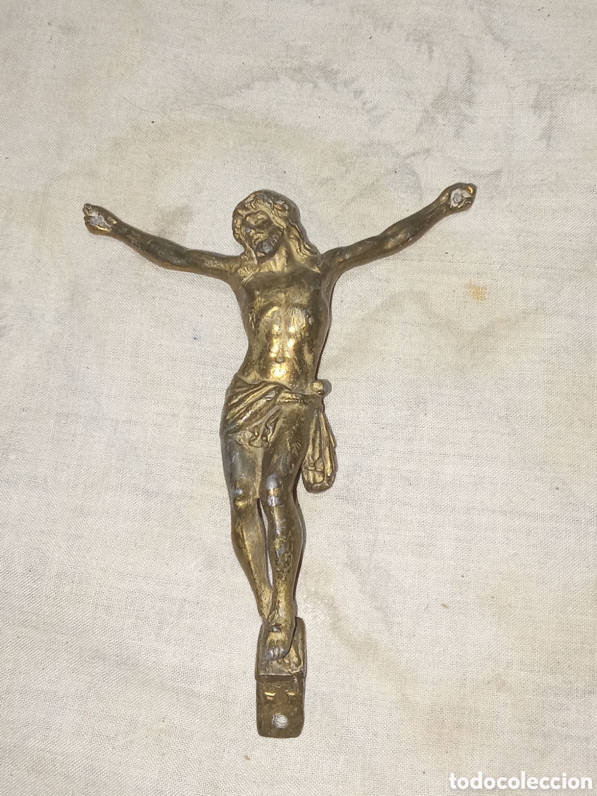 Antig&uuml;edades: BONITO CRISTO CRUCIFICADO EN BRONCE - Foto 1