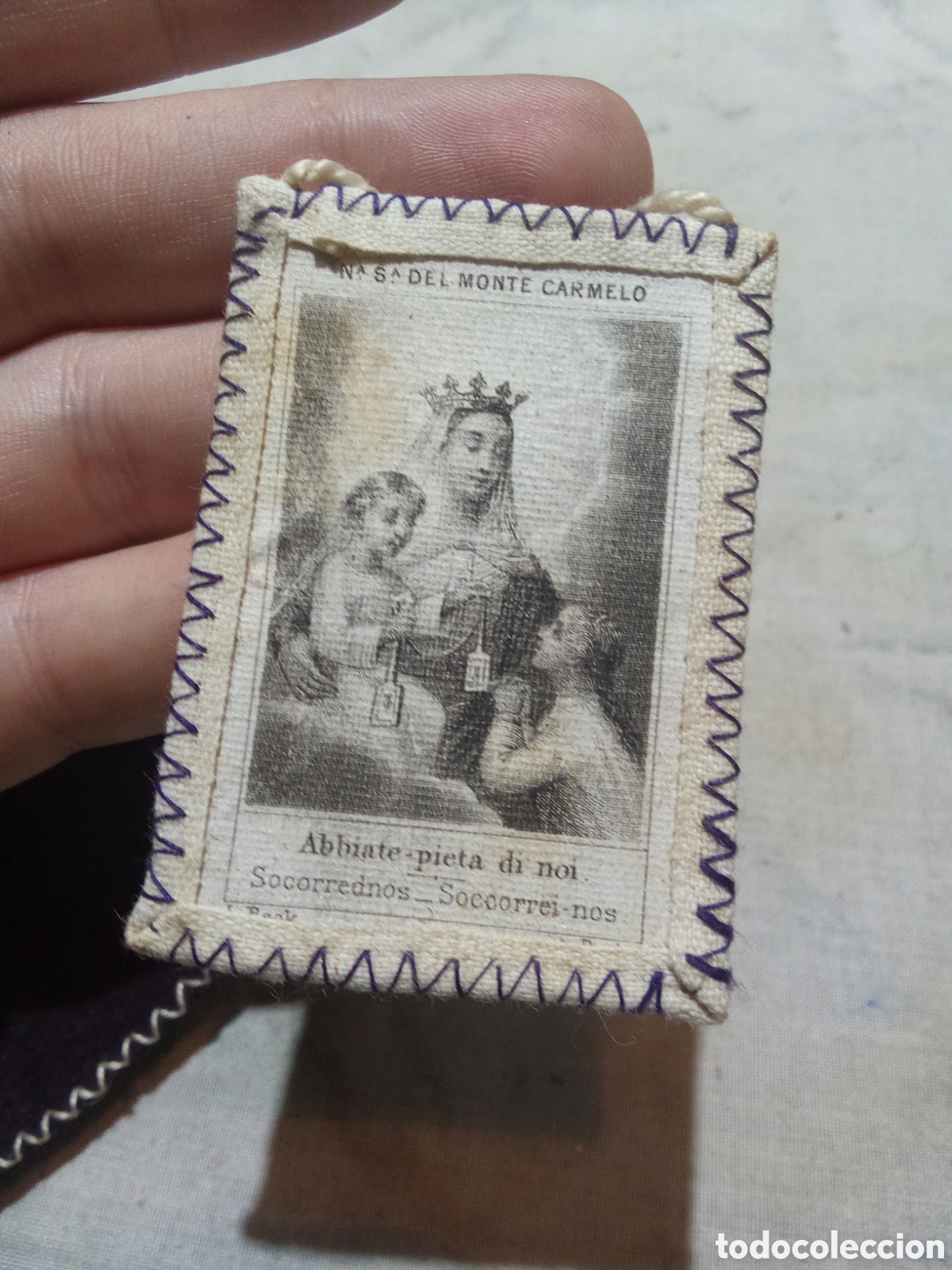 Antig&uuml;edades: ESCAPULARIO DE NUESTRA SE&Ntilde;ORA DEL MONTE CARMELO - Foto 2