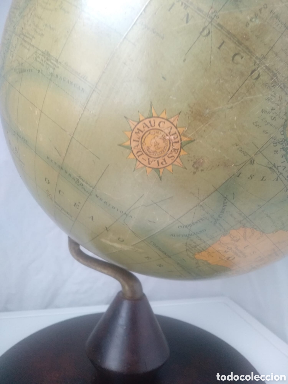 Antig&uuml;edades: GLOBO TERRAQUEO DALMAU GRANDE - Foto 2