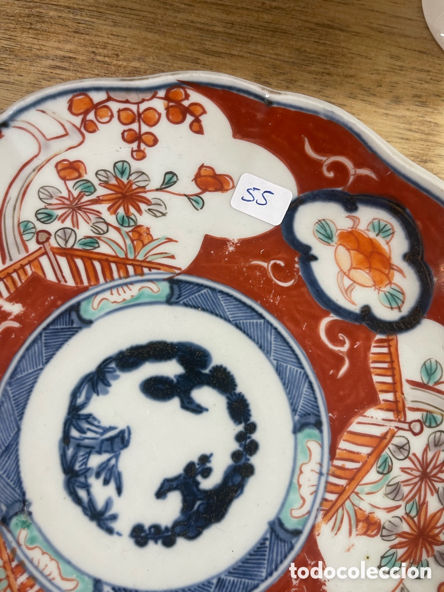 Antig&uuml;edades: Plato de porcelana Imari - Foto 5