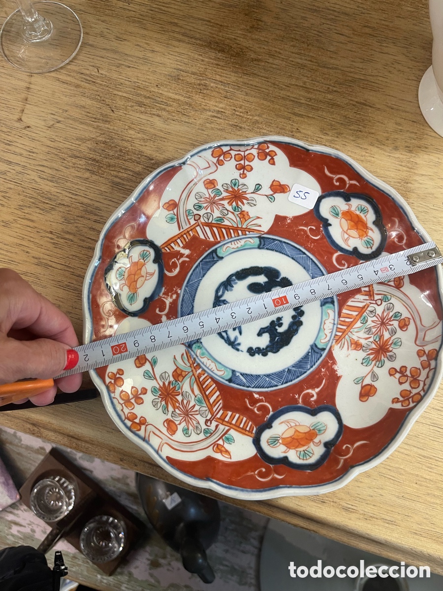Antig&uuml;edades: Plato de porcelana Imari - Foto 8