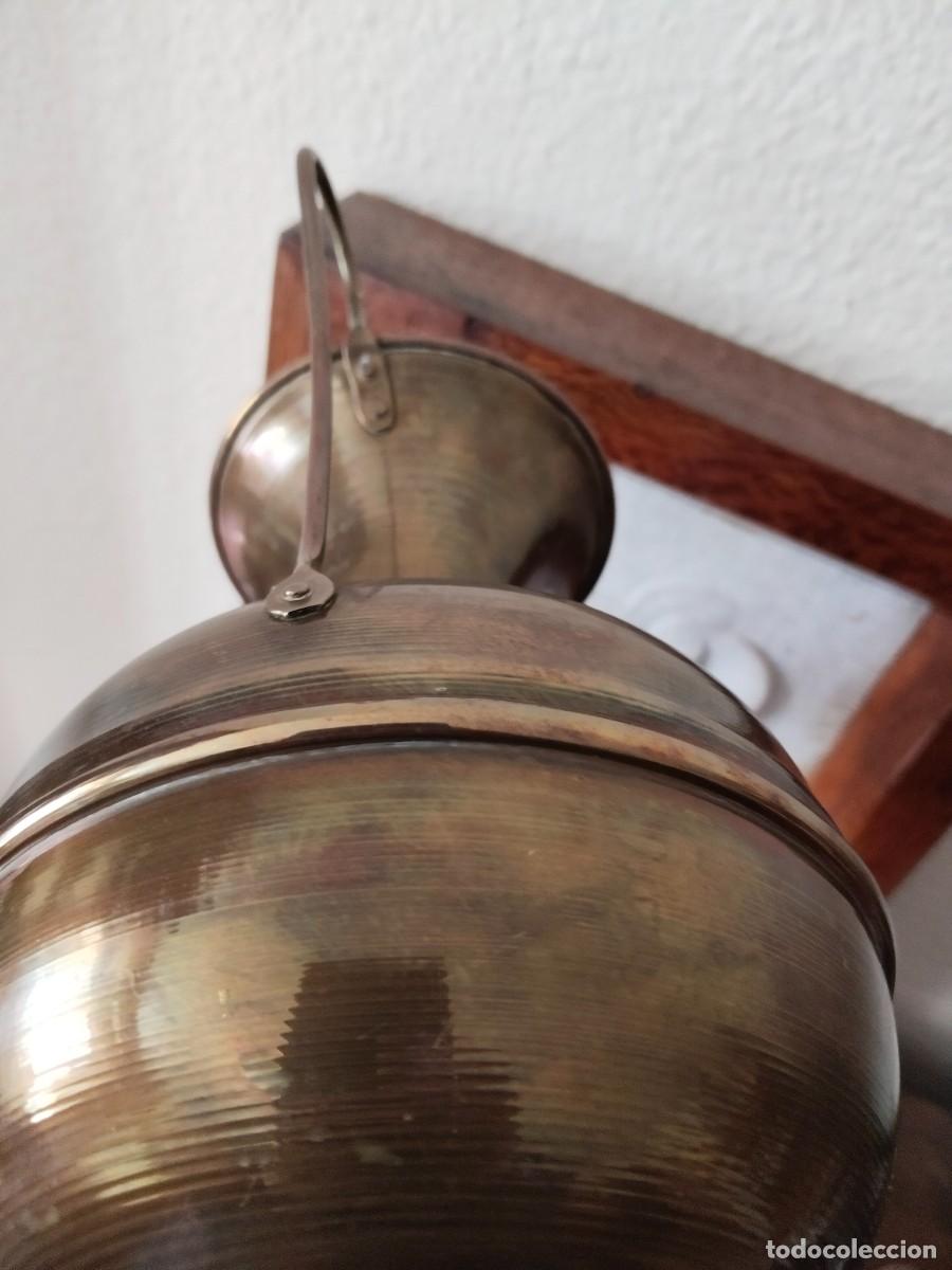 Antig&uuml;edades: Jarr&oacute;n florero en cobre. 24 cm. - Foto 12