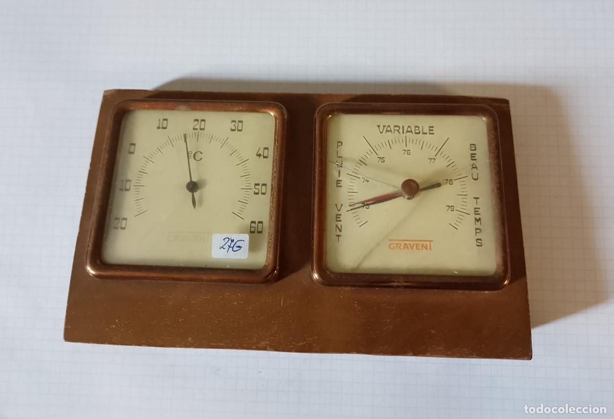 Antig&uuml;edades: Bar&oacute;metro y term&oacute;metro antiguo - Foto 1