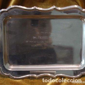 Antig&uuml;edades: Bandeja metal plateado - Foto 1