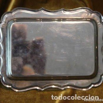 Antig&uuml;edades: Bandeja metal plateado - Foto 2