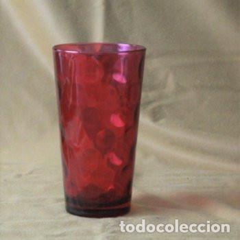 Antig&uuml;edades: Vaso florero, cristal, color. - Foto 1