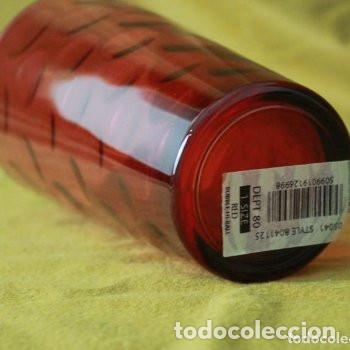 Antig&uuml;edades: Vaso florero, cristal, color. - Foto 2