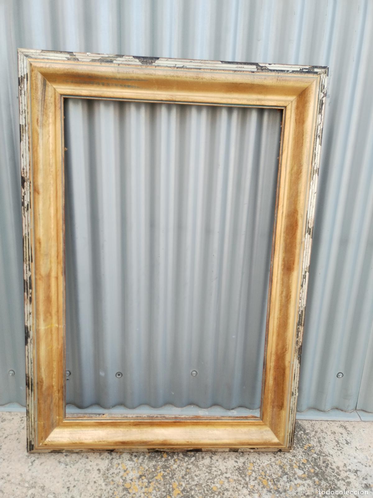 Antig&uuml;edades: marco vintage madera dorada - Foto 2