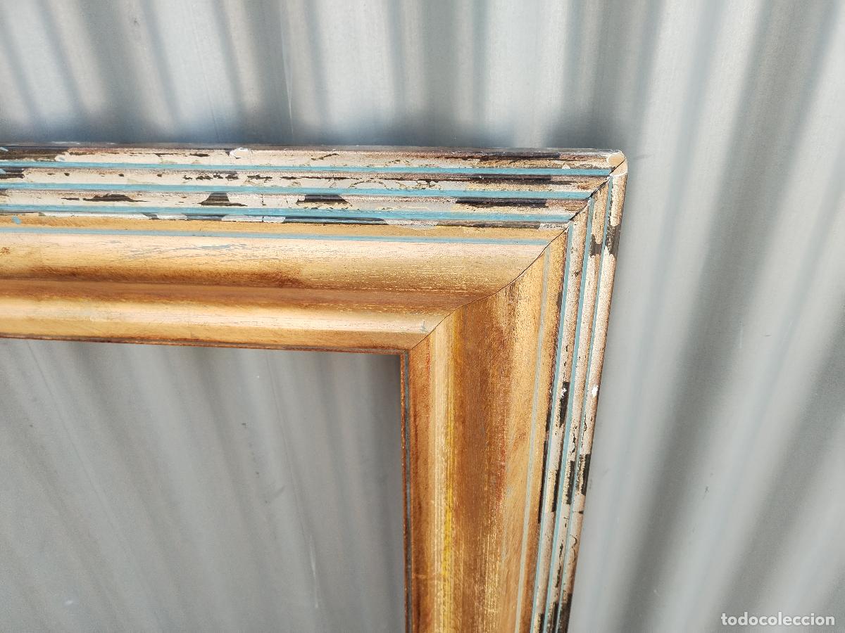 Antig&uuml;edades: marco vintage madera dorada - Foto 4